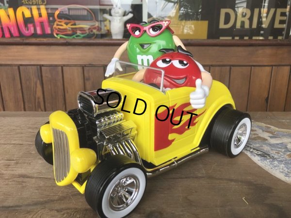 画像1: Vintage M&M's Dispenser HOT ROD (B495) 