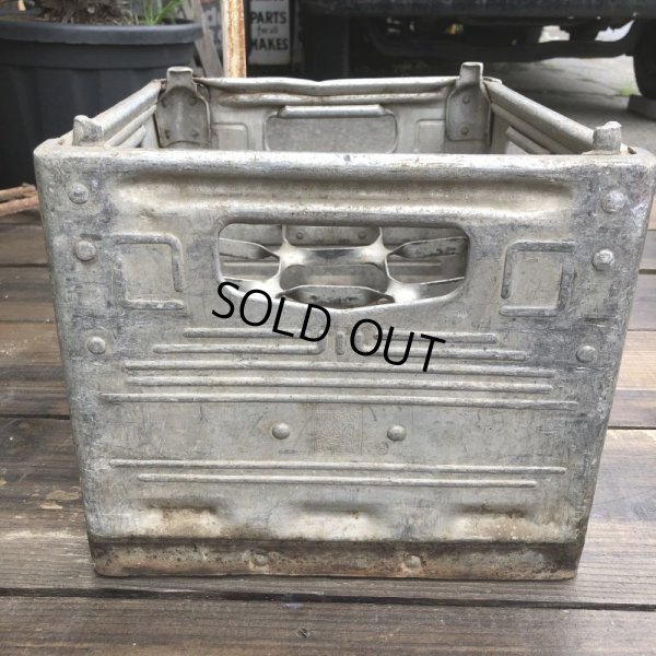 画像4: Vintage Metal Milk Crate (B515)
