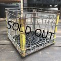 Vintage Wire Metal Milk Crate LUDWING (B519) 