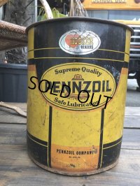 Vintage  Pennzoil Motor Gas Oil 5 Gallon Can (B517)  