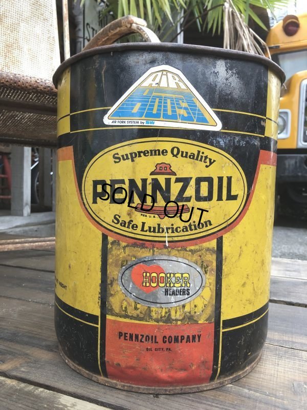 画像4: Vintage  Pennzoil Motor Gas Oil 5 Gallon Can (B517)