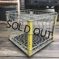 Vintage Wire Metal Milk Crate LUDWING (B518) 