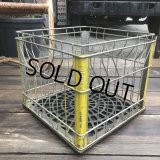 Vintage Wire Metal Milk Crate LUDWING (B518) 