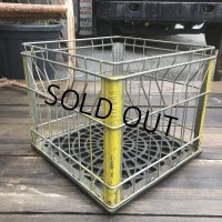 Vintage Wire Metal Milk Crate LUDWING (B518) 