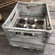 画像2: Vintage Metal Milk Crate (B515)  (2)