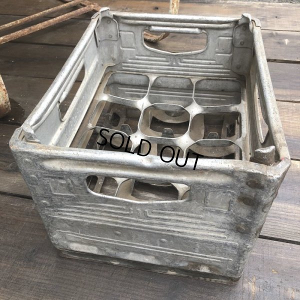 画像2: Vintage Metal Milk Crate (B515) 