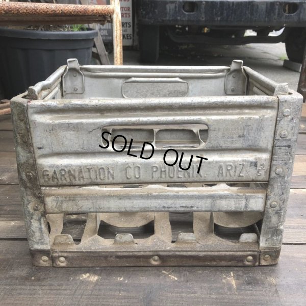 画像3: Vintage Metal Milk Crate (B515)