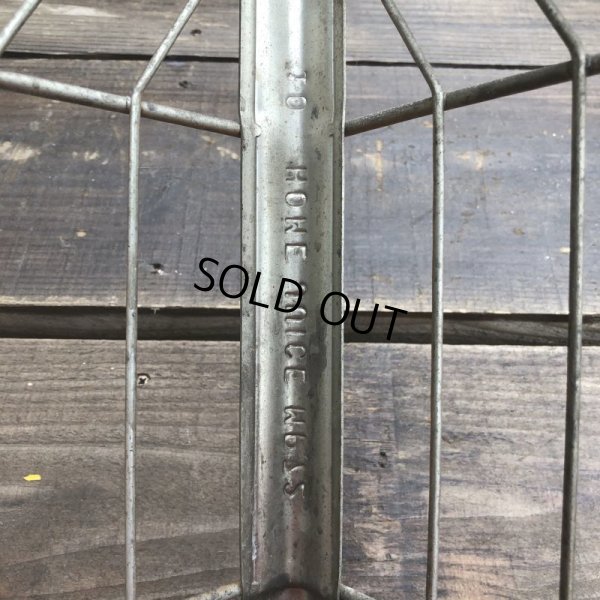 画像5: Vintage Wire Metal Milk Crate HOME JUICE MP72 (B520)