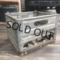 Vintage Metal Milk Crate (B515) 