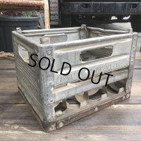 Vintage Metal Milk Crate (B515) 