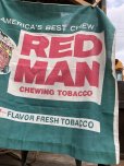 画像3: Vintage Red Man Chewing Tobacco Cloth Banner Sign (B522) 