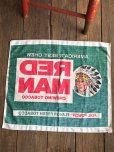 画像11: Vintage Red Man Chewing Tobacco Cloth Banner Sign (B522) 