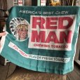 画像14: Vintage Red Man Chewing Tobacco Cloth Banner Sign (B522) 