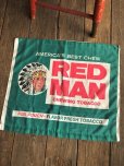 画像9: Vintage Red Man Chewing Tobacco Cloth Banner Sign (B522) 