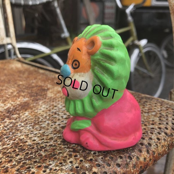 画像3: Vintage Hippie Psychedelic Ceramic Bank Lion (B540)
