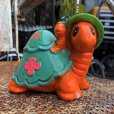 画像9: Vintage Hippie Psychedelic Ceramic Bank Turtle (B542)