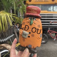 Vintage Hippie Psychedelic Ceramic Bank HELP (B544)