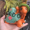 Vintage Hippie Psychedelic Ceramic Bank Turtle (B542)