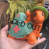 Vintage Hippie Psychedelic Ceramic Bank Turtle (B542)