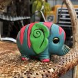 画像2: Vintage Hippie Psychedelic Ceramic Bank Elephant (B539) (2)