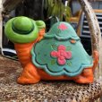 画像5: Vintage Hippie Psychedelic Ceramic Bank Turtle (B542)