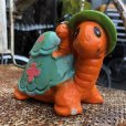 画像3: Vintage Hippie Psychedelic Ceramic Bank Turtle (B542)