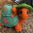 画像8: Vintage Hippie Psychedelic Ceramic Bank Turtle (B542)