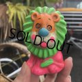 Vintage Hippie Psychedelic Ceramic Bank Lion (B540)