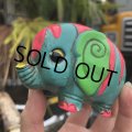 Vintage Hippie Psychedelic Ceramic Bank Elephant (B539)