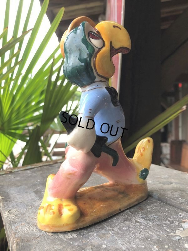 画像5: 40s Vintage Disney AMERICAN POTTERY Jose Carioca Ceramic Figure (B545)