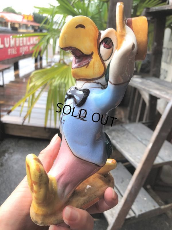 画像13: 40s Vintage Disney AMERICAN POTTERY Jose Carioca Ceramic Figure (B545)