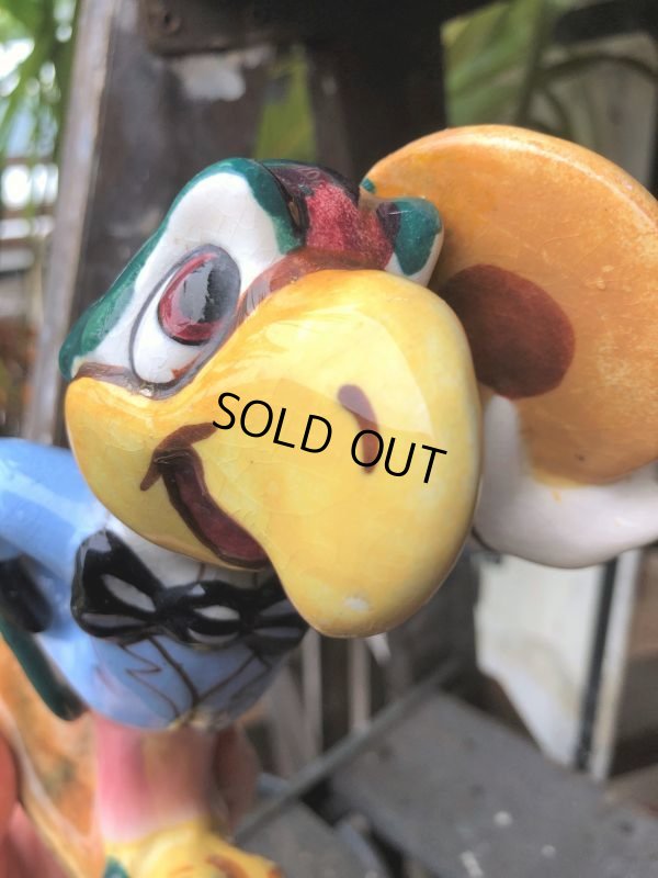 画像7: 40s Vintage Disney AMERICAN POTTERY Jose Carioca Ceramic Figure (B545)