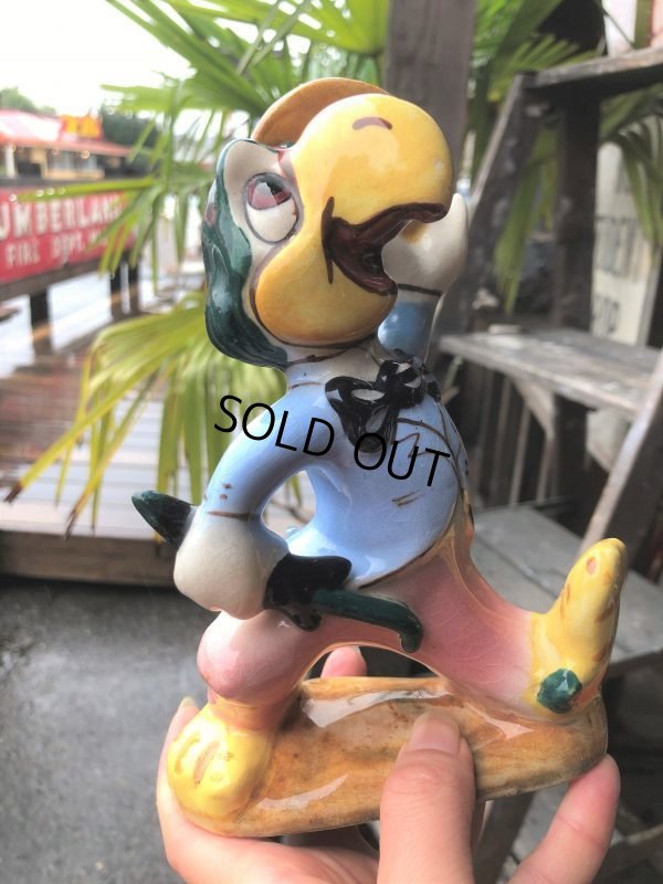 画像14: 40s Vintage Disney AMERICAN POTTERY Jose Carioca Ceramic Figure (B545)