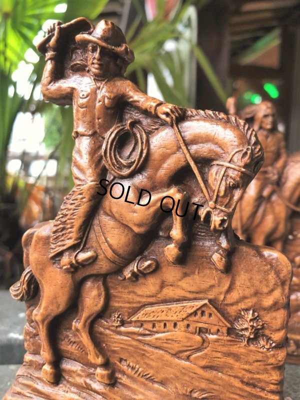 画像8: Vintage Western Cowboy & Indian Bookends (B548)