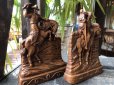 画像2: Vintage Western Cowboy & Indian Bookends (B548) (2)