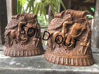 Vintage Western Indian Bookends (B547)