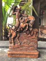 Vintage Western Cowboy Napkin Holder (B546)