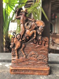 Vintage Western Cowboy Napkin Holder (B546)