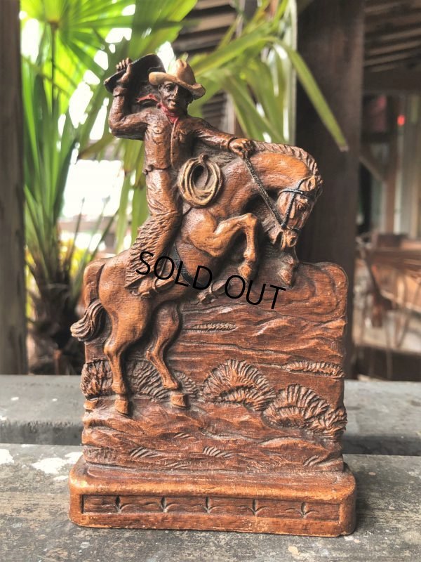 画像1: Vintage Western Cowboy Napkin Holder (B546)