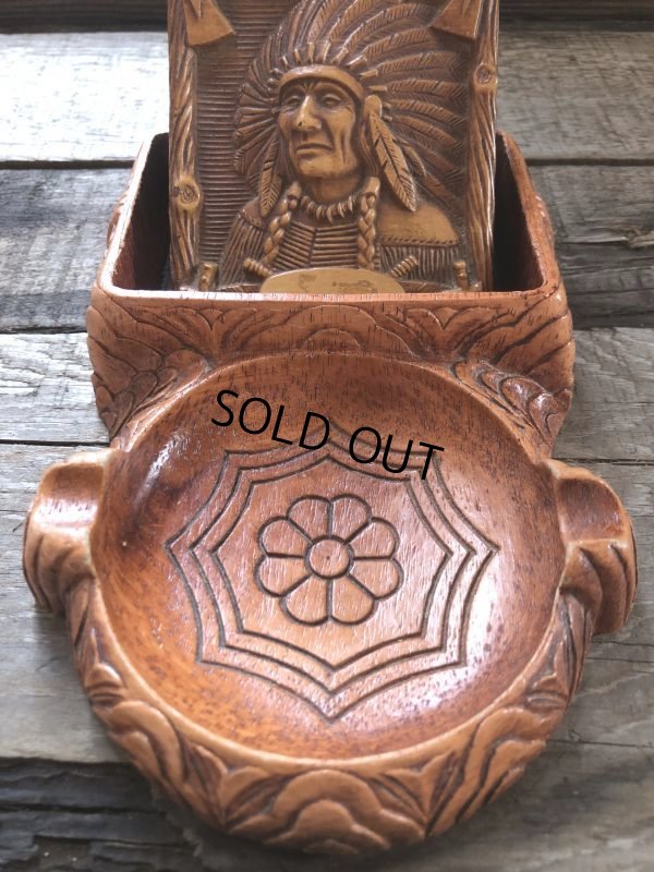 画像7: 40s Vintage Western Indian Cigarette Box & Ashtray (B549)