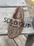 Vintage Moccasin Brush Holder (B553)