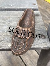 Vintage Moccasin Brush Holder (B553)
