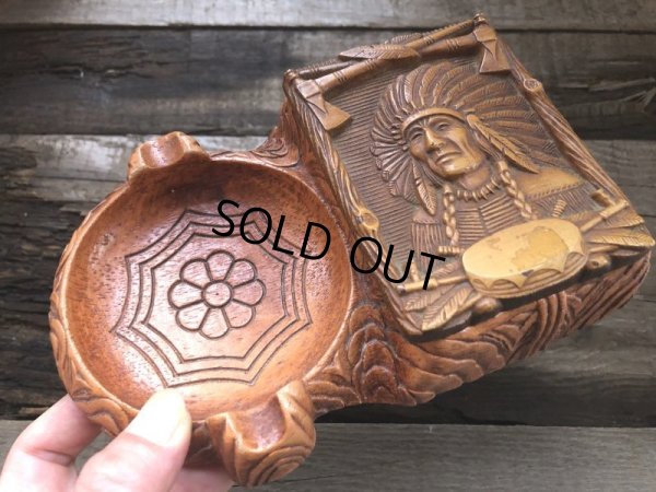 画像11: 40s Vintage Western Indian Cigarette Box & Ashtray (B549)