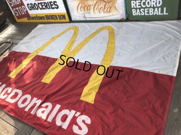 画像6: 70s Vintage Original McDonald's Flag Banner Sign (B565)