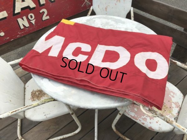 画像17: 70s Vintage Original McDonald's Flag Banner Sign (B565)