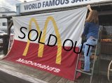 70s Vintage Original McDonald's Flag Banner Sign (B565) 