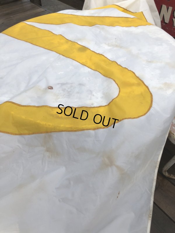 画像14: 70s Vintage Original McDonald's Flag Banner Sign (B565)
