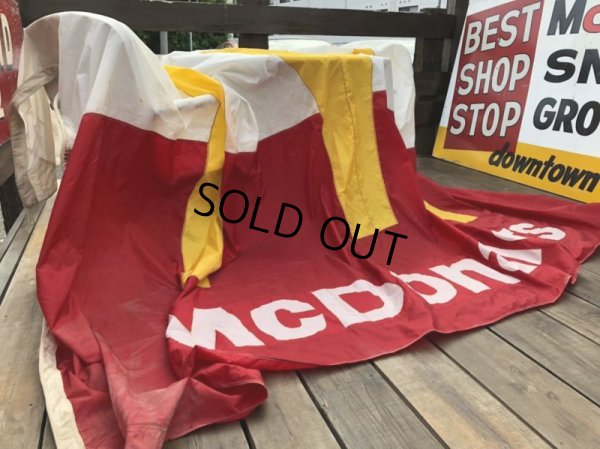 画像11: 70s Vintage Original McDonald's Flag Banner Sign (B565)