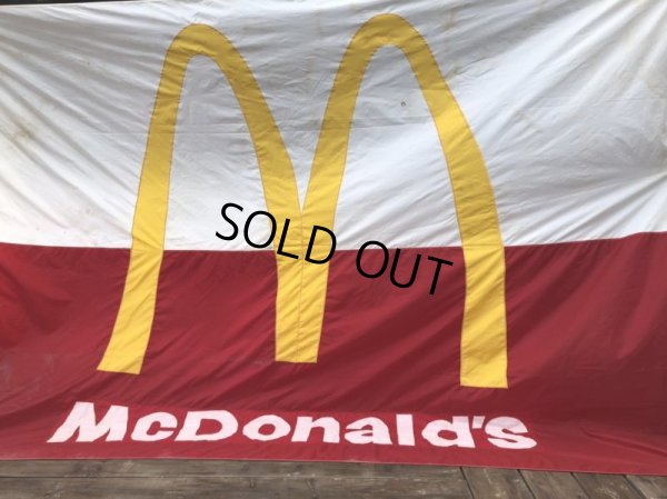 画像3: 70s Vintage Original McDonald's Flag Banner Sign (B565)
