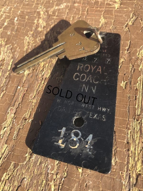 画像3: Vintage Motel Key Royal Coach Inn #184 (B590)